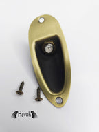 Boat Guitar Jack Aged Colors Relic Plate 6.35mm For ST guitar With Screws