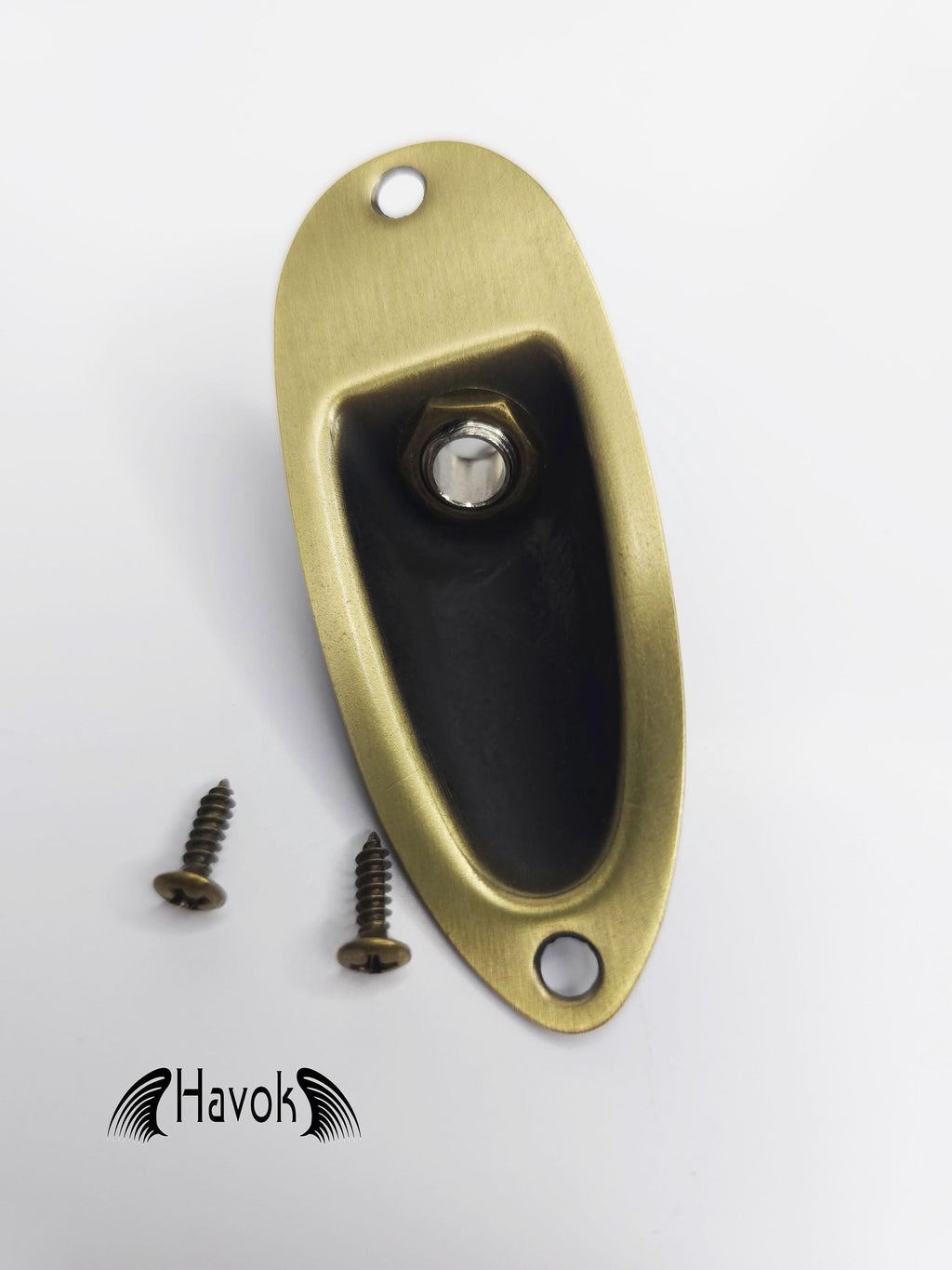 Boat Guitar Jack Aged Colors Relic Plate 6.35mm For ST guitar With Screws