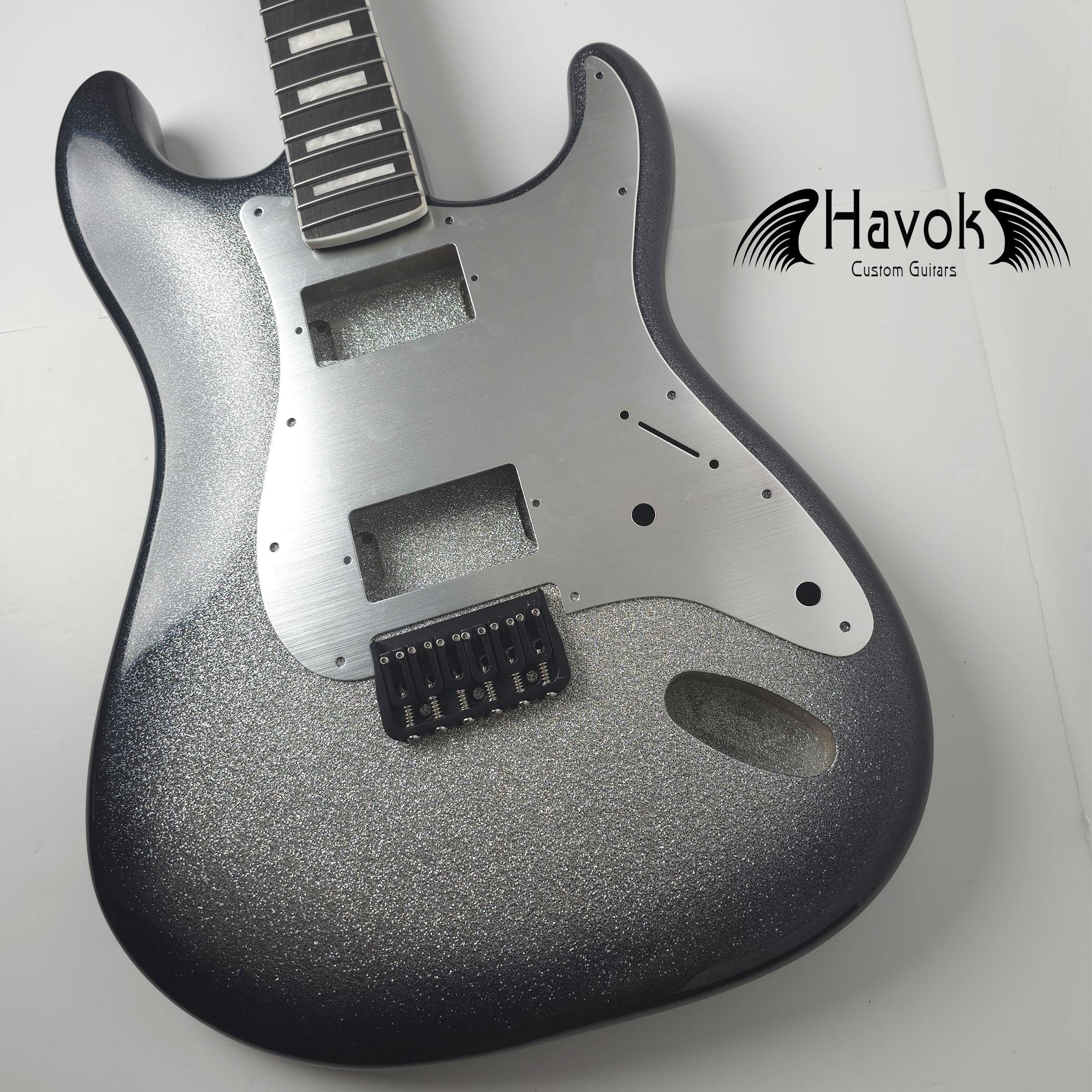 Guitar Kit , Diamond Burst Body Mahogany St Wenge Neck , Hight Quality Electric Guitar Kit, Neck, Build Your Own DIY
