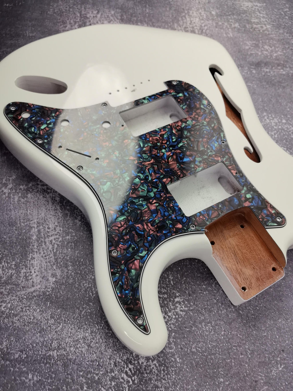 80' Style HH Pickup Config Pickguard, Scratch plate, 4Ply, ST Guitar