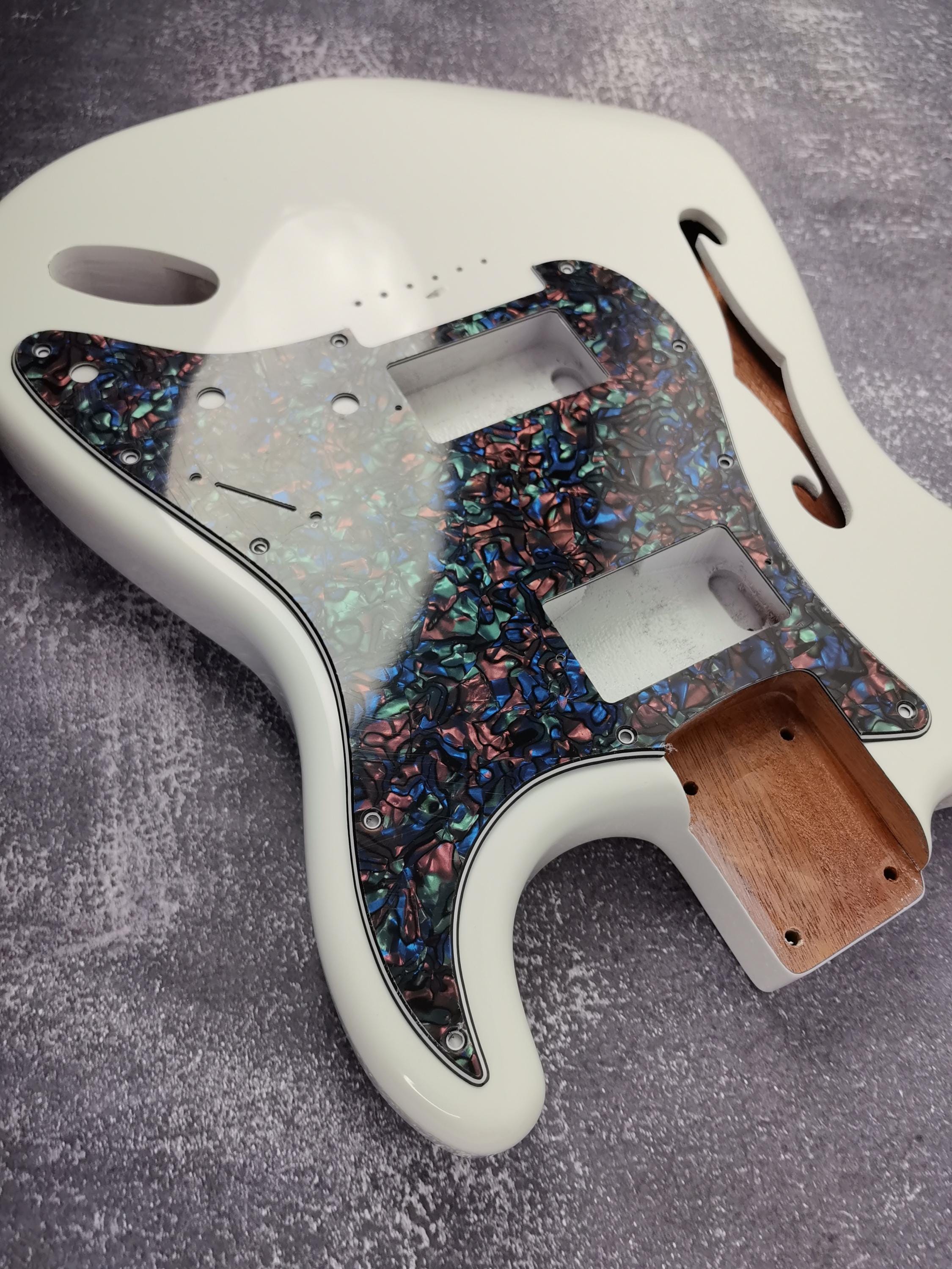 80' Style HH Pickup Config Pickguard, Scratch plate, 4Ply, ST Guitar