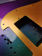 Guitar guard 11-Holes Brass/Gold Anodized Modern Style Strat HH Guitar Pickguard Scratch Plate Fits for S type guitar