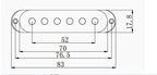 Single coil Shield, Guitar Pickup Covers for ST Guitar, High End Accessory and Replacement, Guitar Build Kit, Guitar Gadget