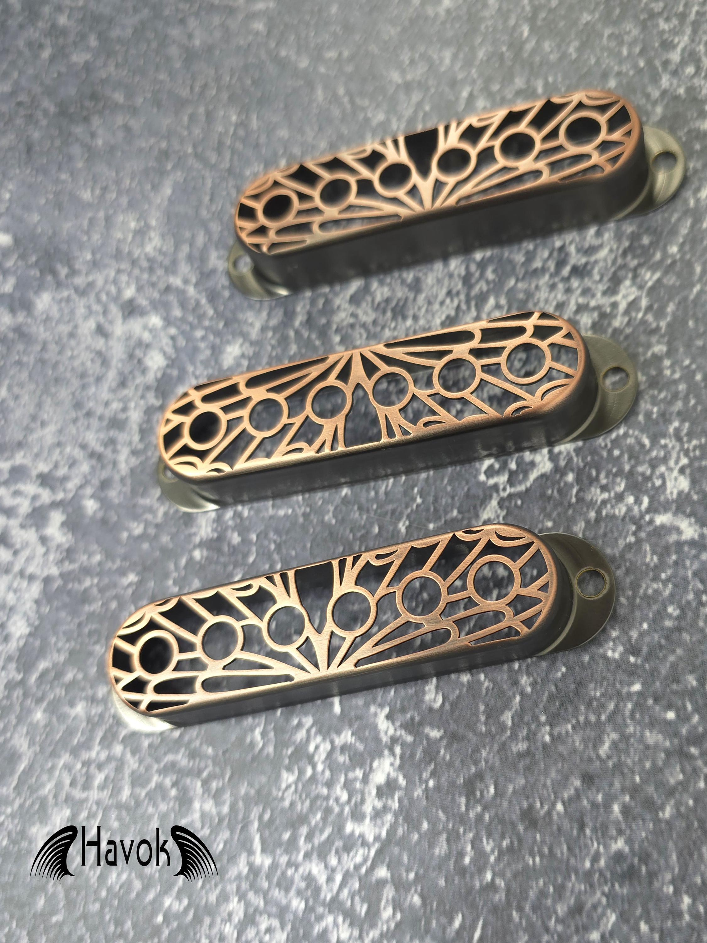 Single coil Shield, Brass, Guitar Pickup Covers for ST Guitar, High End Accessory and Replacement, Guitar Build Kit, Guitar Gadget
