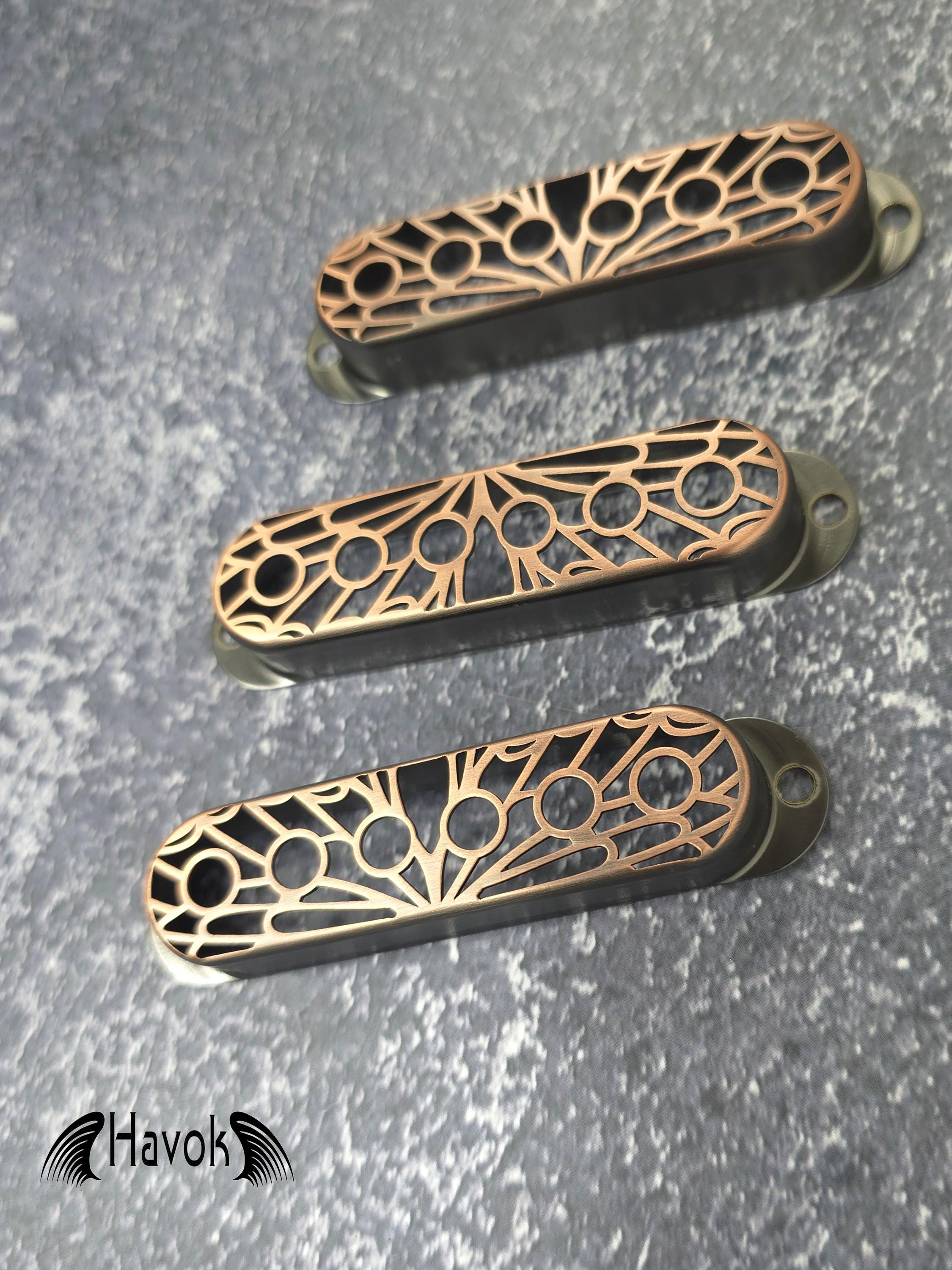 Silver Humbucker Cover, Cupronickel ST Guitar Pickup, 52mm Pole Spacing