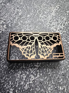 Butterfly Brass Humbucker Shield, Guitar Pickup Covers Gear Pattern for LP, High End Accessory and Replacement