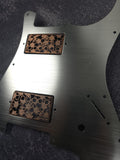 Flower Gold Humbucker Shield, Guitar Pickup Covers Gear Pattern for LP, High End Accessory and Replacement
