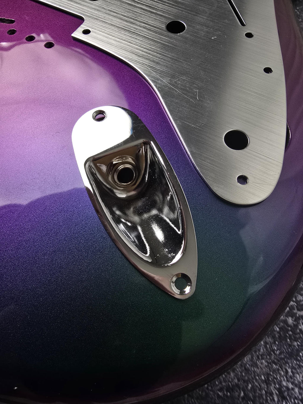 Boat Guitar Jack Plate 6.35mm For ST guitar With Screws