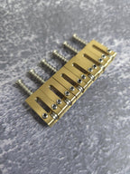 Brass Roller Saddle Electric Guitar Tremolo Hard tail Bridge Saddles For ST TL Style Guitar 10.5