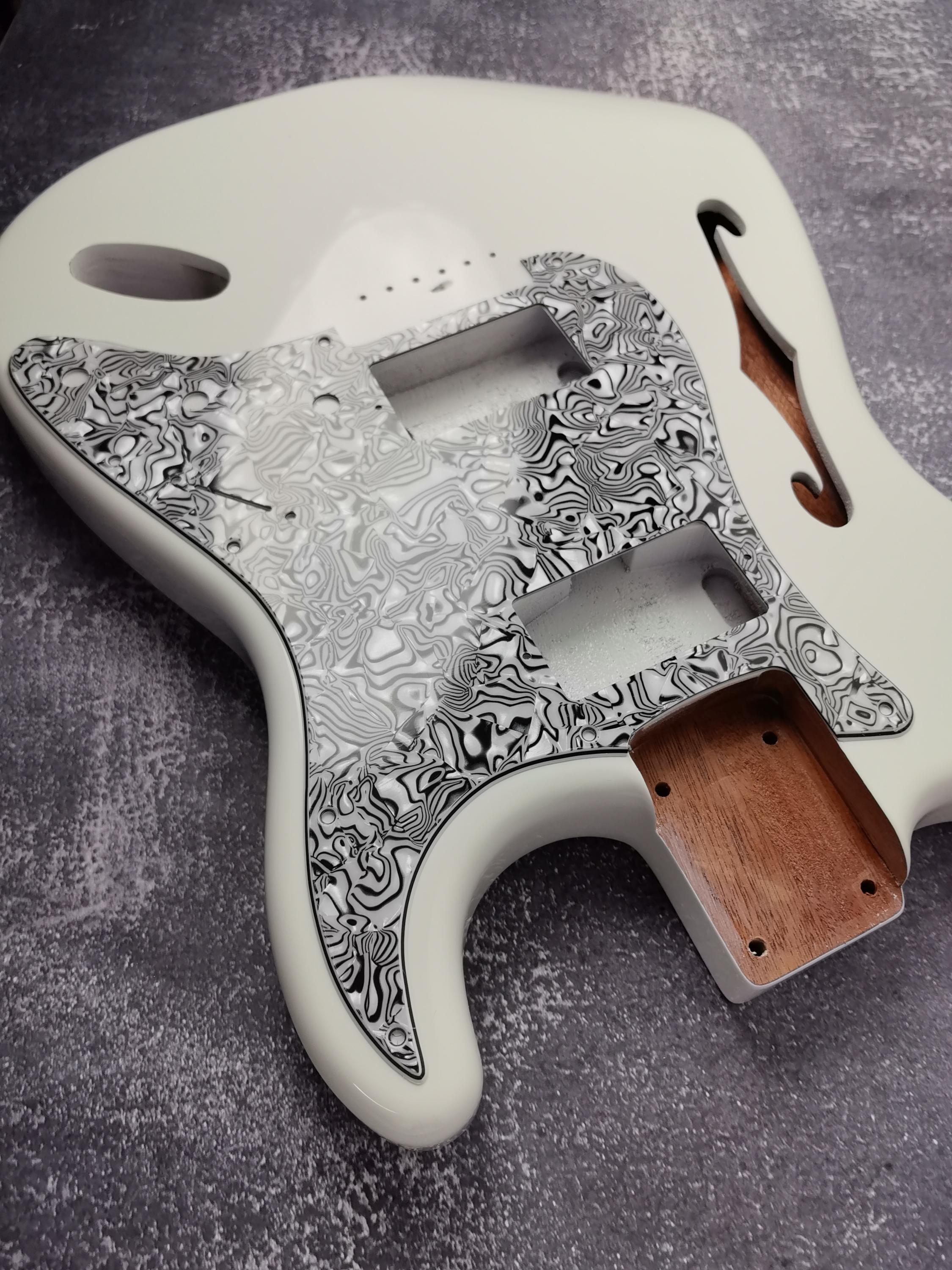 80' Style HH Pickup Config Pickguard, Scratch plate, 4Ply, ST Guitar