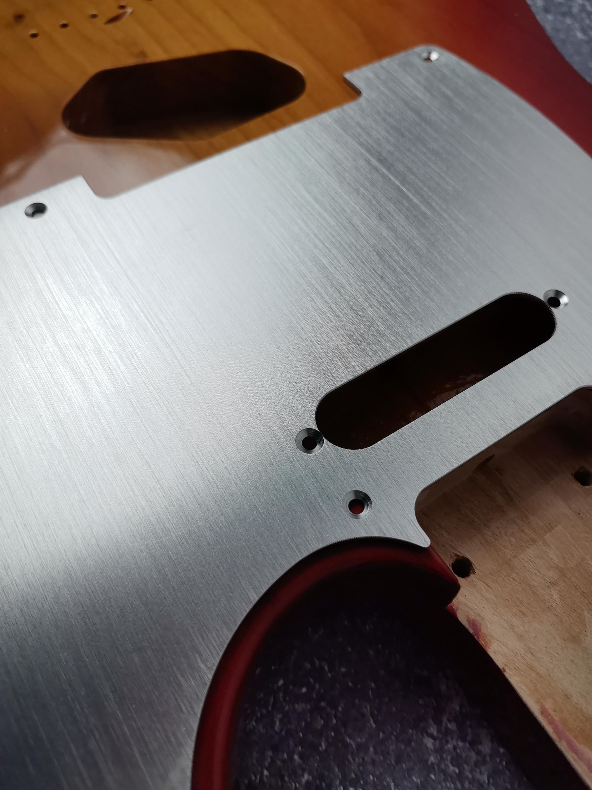 Guitar guard Silver Anodized Modern Style Tele Guitar Pickguard Scratch Plate Fits for tl type guitar