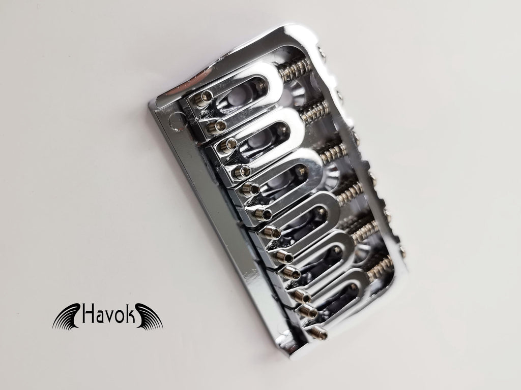 Low Profile Silver Hard Tail Bridge Stainless Steel Plate And Saddles, 6 String Electric Guitar, Vintage Guitar Building Kit