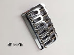 Low Profile Silver Hard Tail Bridge Stainless Steel Plate And Saddles, 6 String Electric Guitar, Vintage Guitar Building Kit