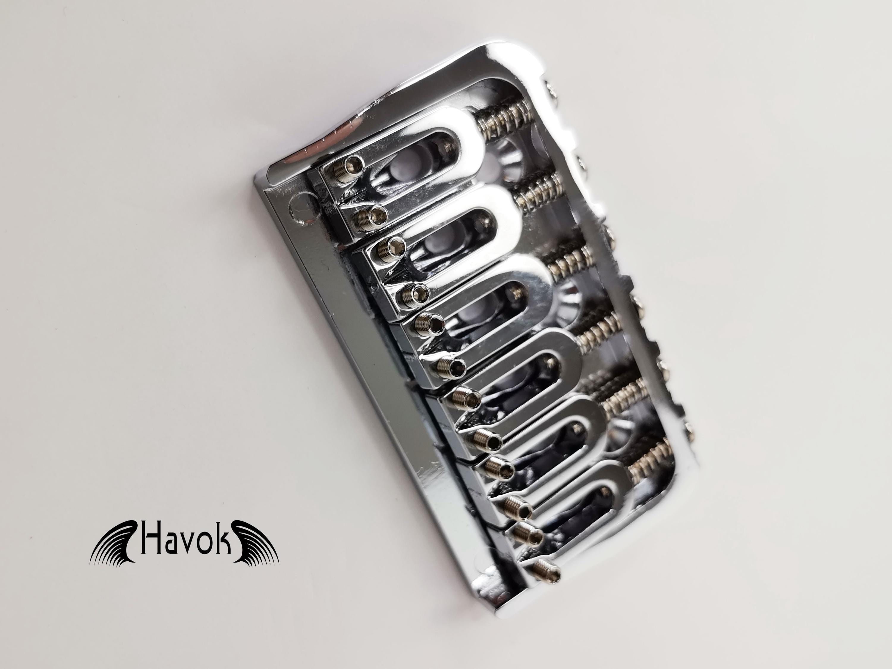 Low Profile Silver Hard Tail Bridge Stainless Steel Plate And Saddles, 6 String Electric Guitar, Vintage Guitar Building Kit