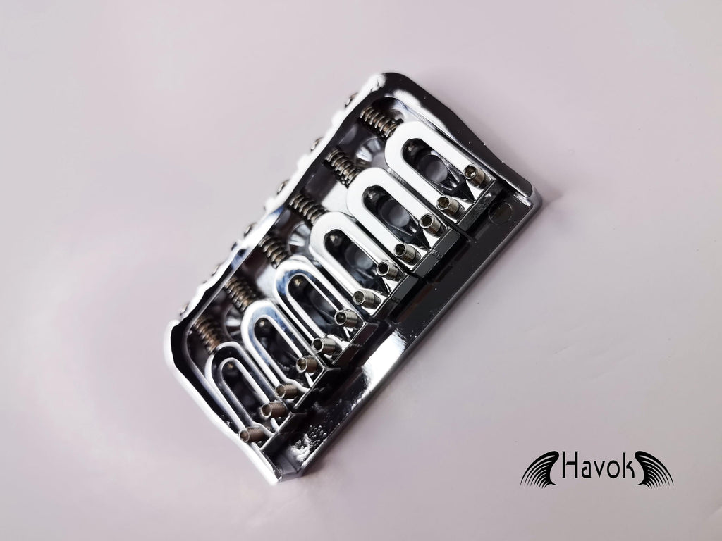 Low Profile Silver Hard Tail Bridge Stainless Steel Plate And Saddles, 6 String Electric Guitar, Vintage Guitar Building Kit