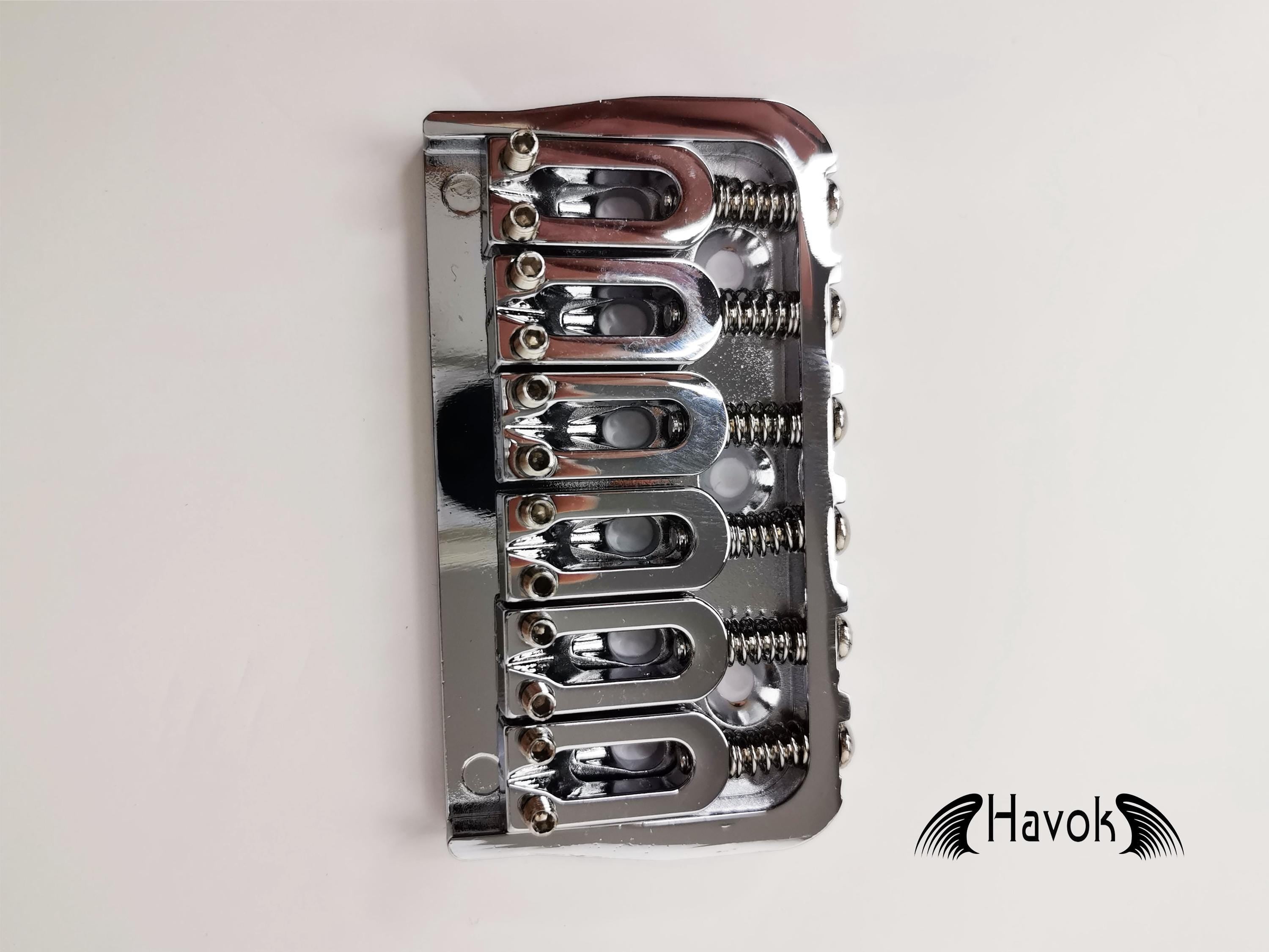 Low Profile Silver Hard Tail Bridge Stainless Steel Plate And Saddles, 6 String Electric Guitar, Vintage Guitar Building Kit