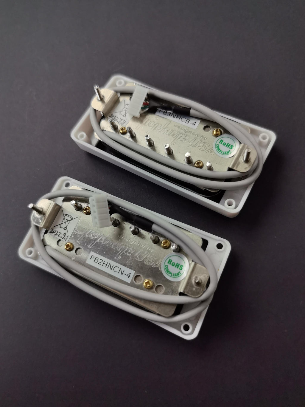 Pro Bucker Metal Cover Alnico 2 Paf Humbucker Pickups, LP Single Cut Guitars, High End Guitar Accessory and Replacement, Nickel Silver