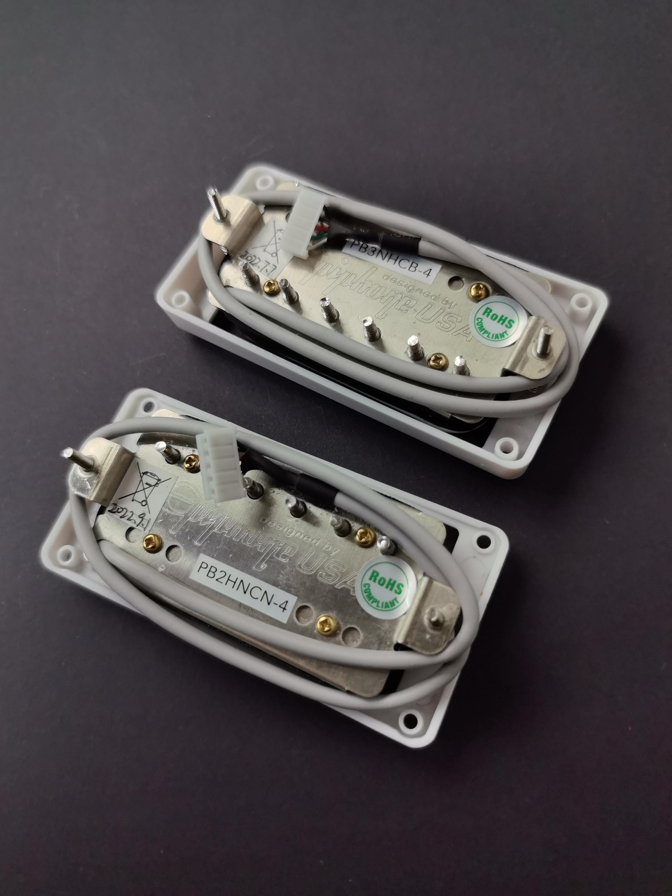 Pro Bucker Metal Cover Alnico 2 Paf Humbucker Pickups, LP Single Cut Guitars, High End Guitar Accessory and Replacement, Nickel Silver