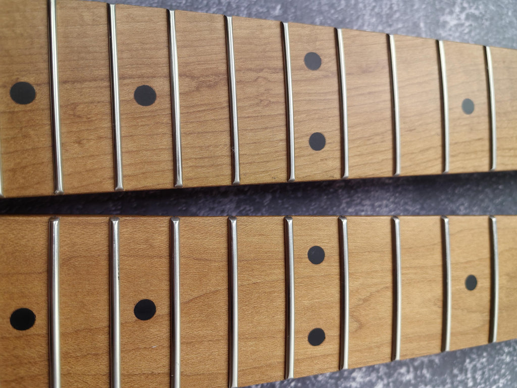 T Style Mahogany Satin Neck Stainless Steel Frets, T Type 22 Medium Jumbo Jescar Frets, Vintage Part Neck Replacement Part, Guitar Build Kit