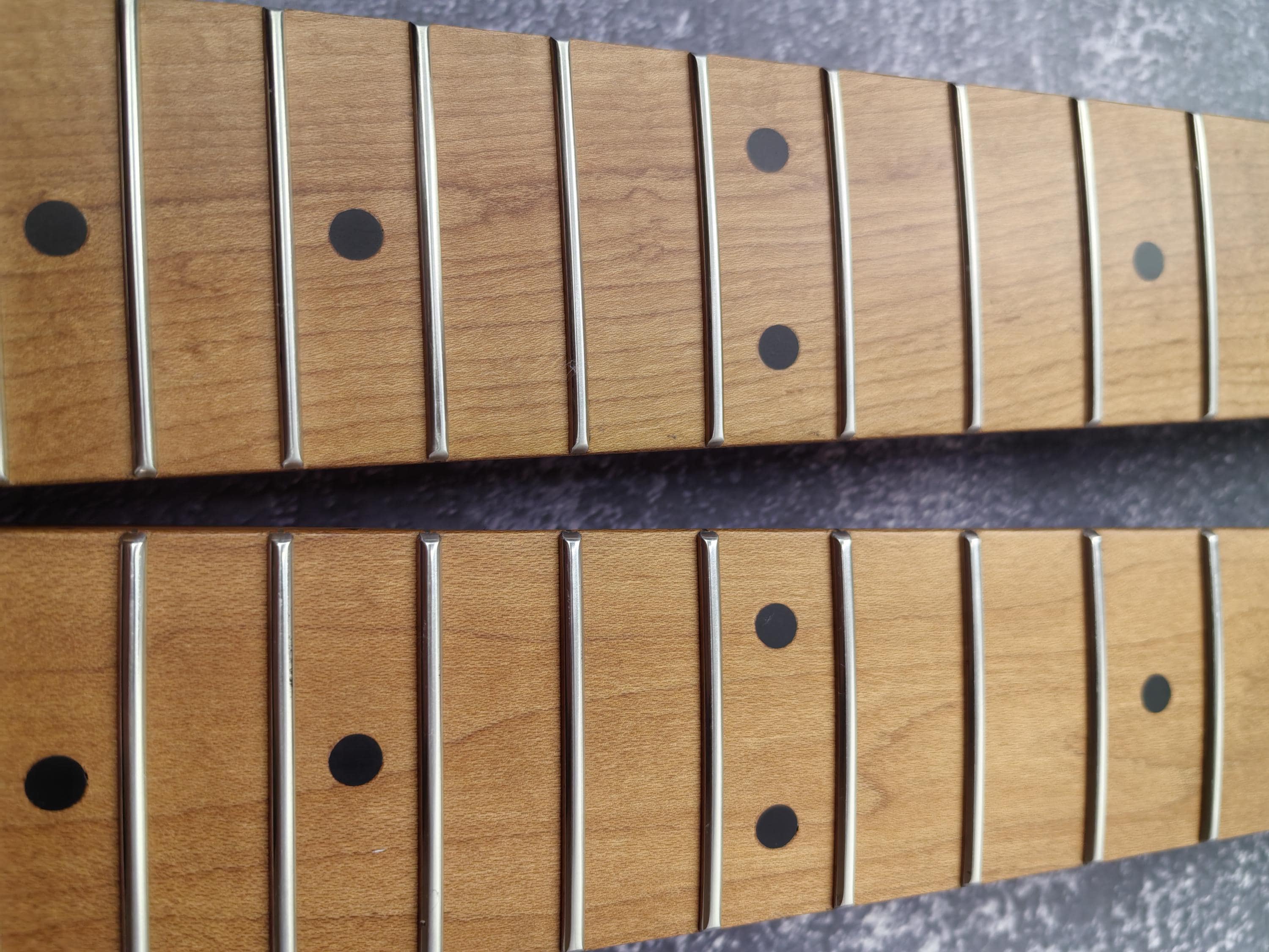 T Style Mahogany Satin Neck Stainless Steel Frets, T Type 22 Medium Jumbo Jescar Frets, Vintage Part Neck Replacement Part, Guitar Build Kit