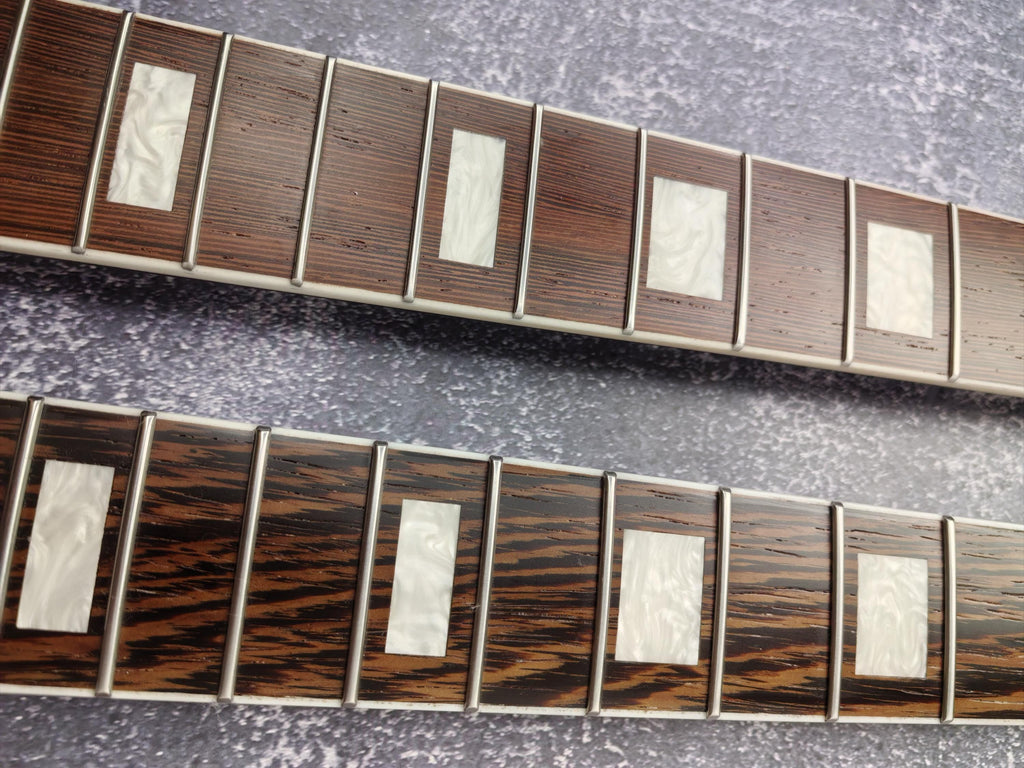 One Piece ST Wenge Neck Stainless Steel Frets White binding , S Type Neck, S-Style , 22 Medium Jumbo Jescar Frets,