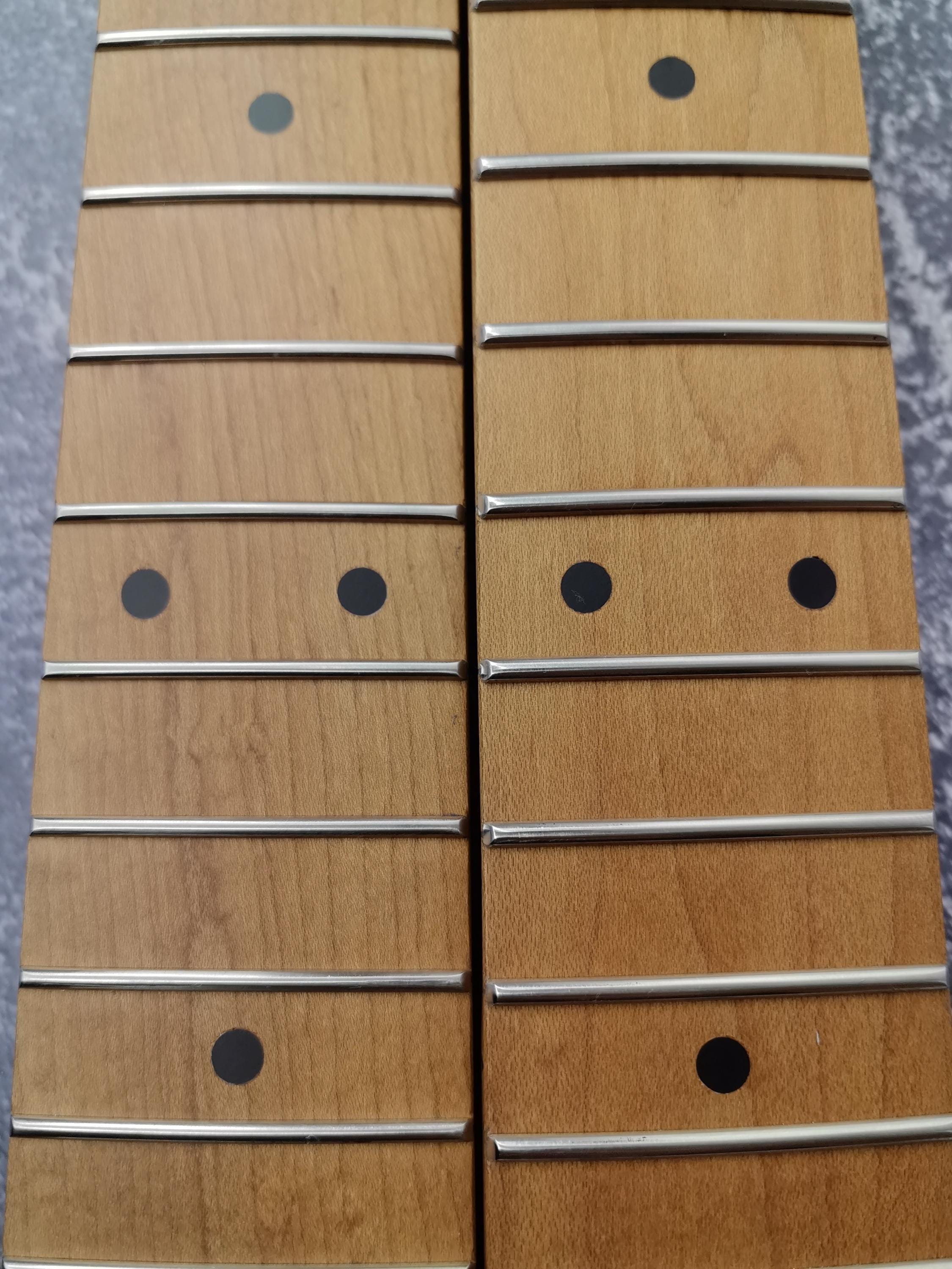 S Type Mahogany Satin Neck Stainless Steel Frets, S-Type ST Neck, Jescar Frets, 22 Frets, Electric Guitar Part, Vintage Neck Replacement