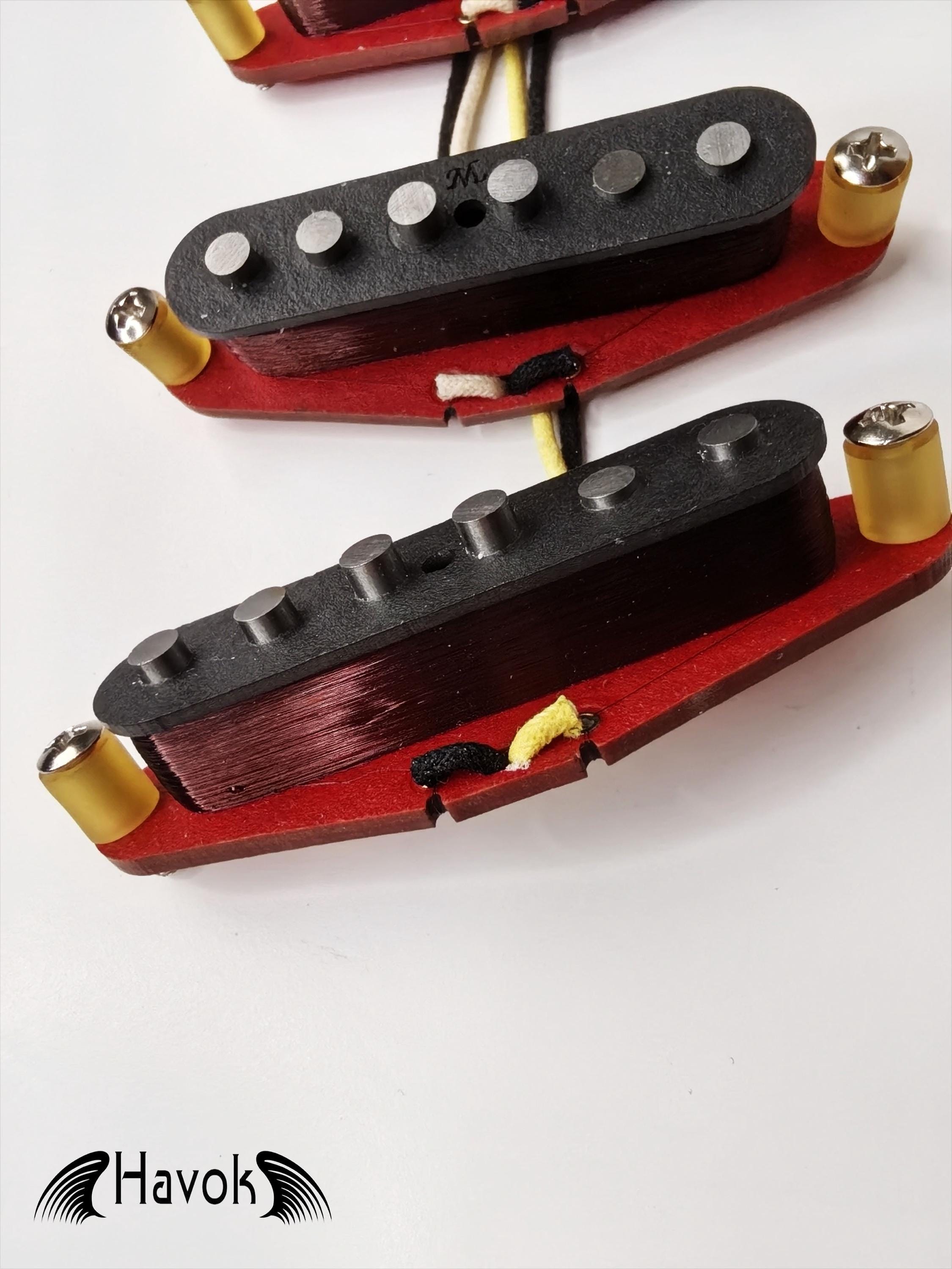 Guitar Pickups SSS Single Coil Handwound Alnico 5 Magnets 42 Plain Enamel Wires Middle Neck Bridge