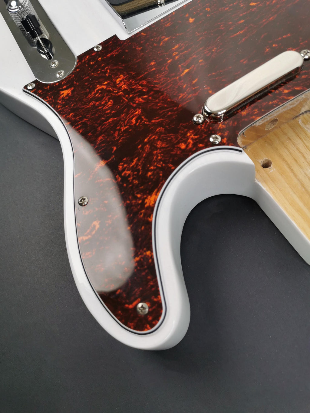Fully Loaded T-Style Body With ST Contours 3 Piece Ash White, Vintage TL Part