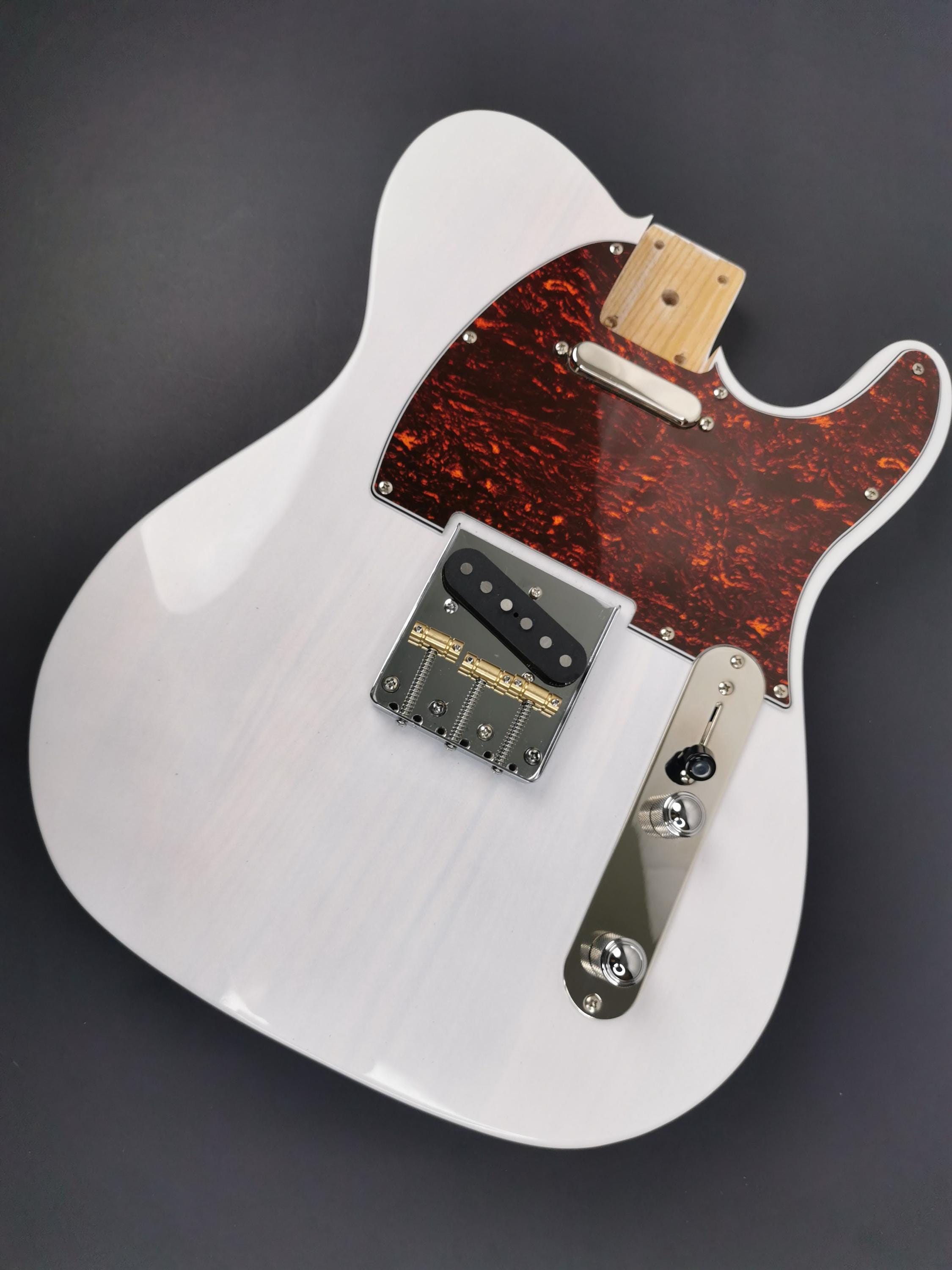 Fully Loaded T-Style Body With ST Contours 3 Piece Ash White, Vintage TL Part