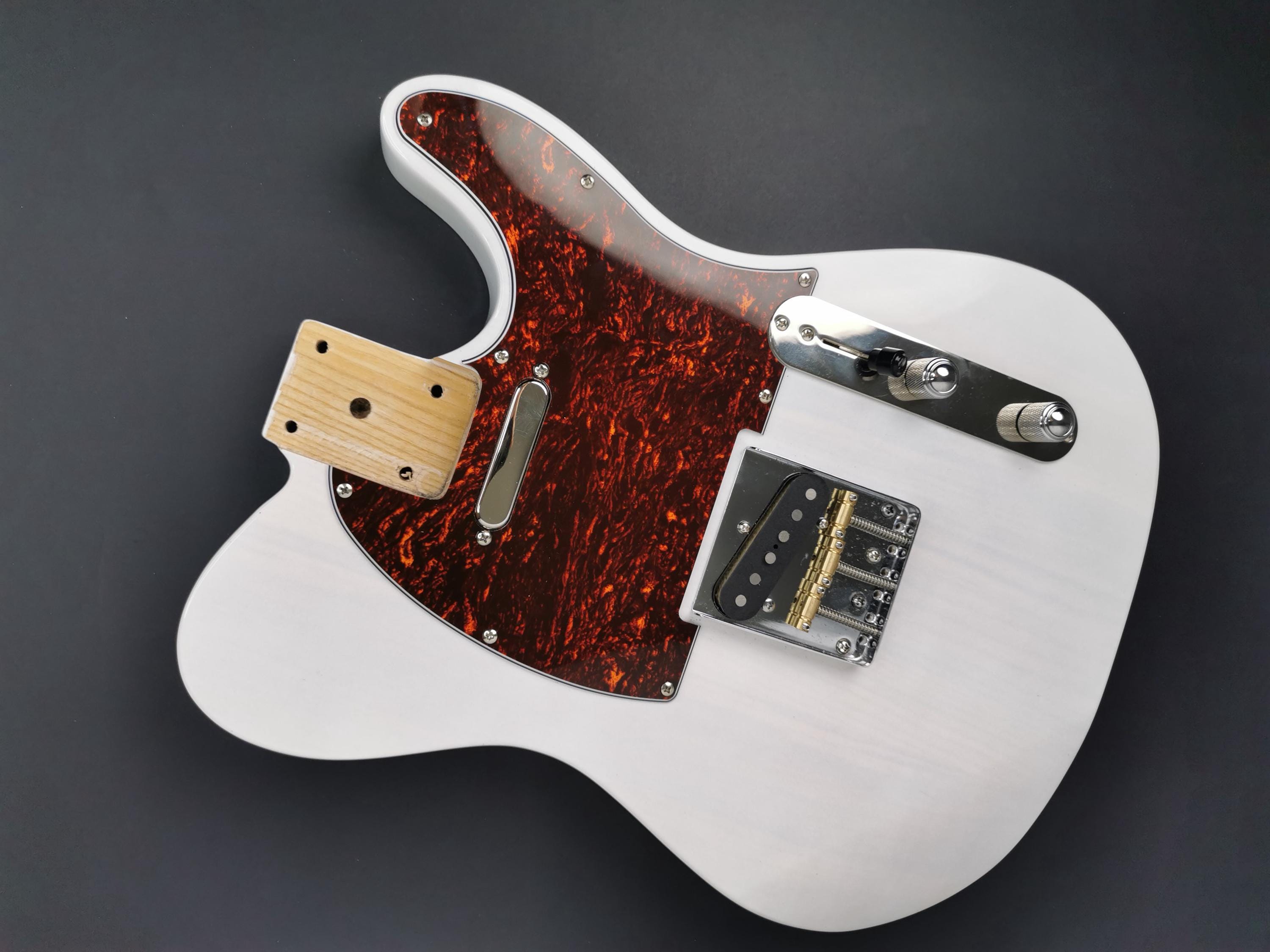 Fully Loaded T-Style Body With ST Contours 3 Piece Ash White, Vintage TL Part