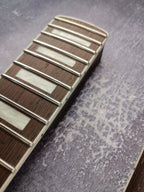 Havok Guitar Neck Wenge, Stainless Steel Frets White Binding Brass Nut, 22 Medium Jumbo Jescar Frets, Customized High End Guitar Part.