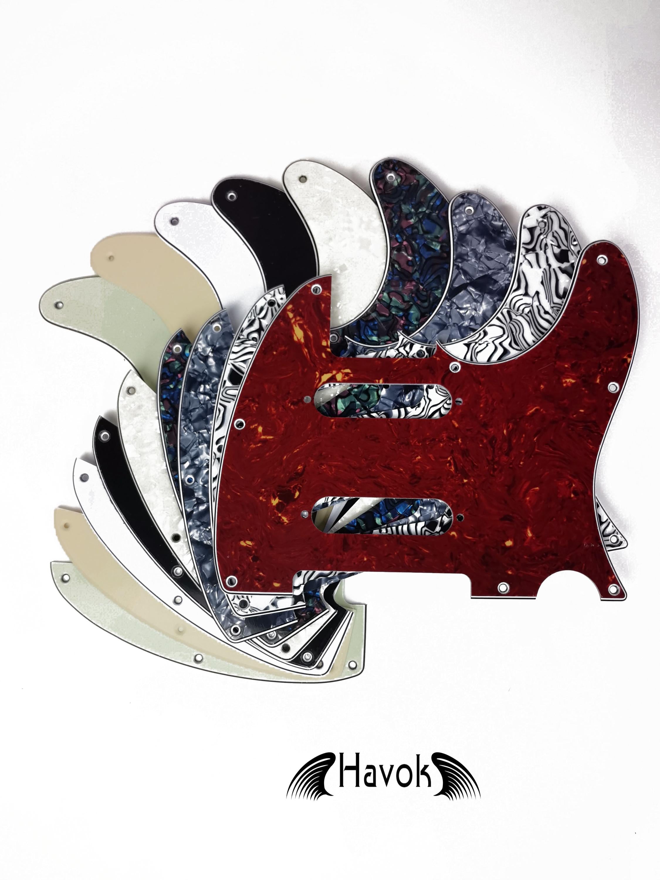 T Style 2x Single Rout Pickguard , Scratch plate, 4Ply, ST Guitar