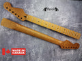 Guitar Neck S type Roasted  Brass/Bone nut Flame Maple Nitro Satin Neck Stainless Steel Jescar Frets
