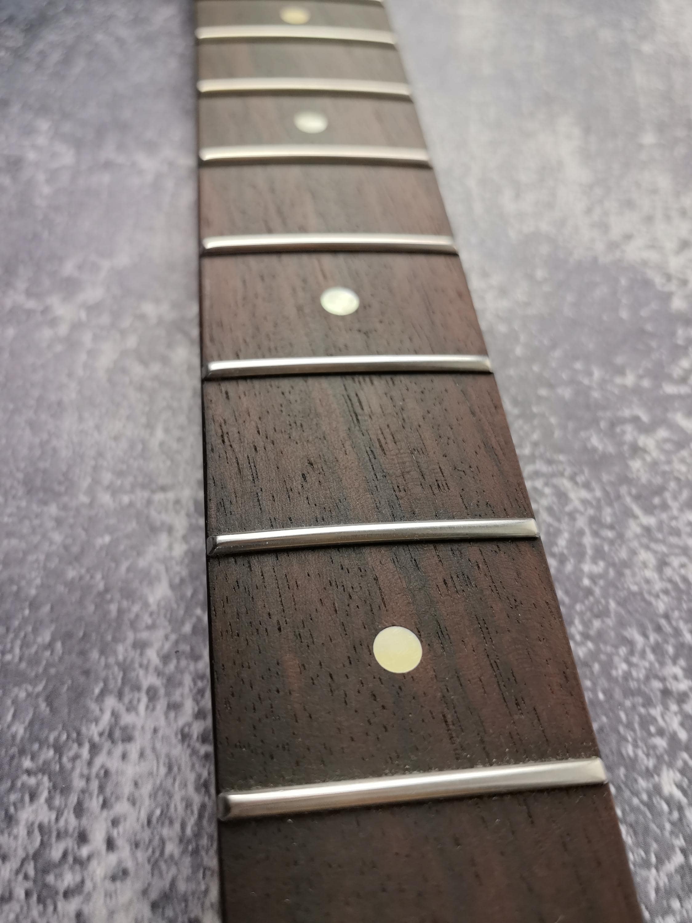 ST Dark Roasted Flame Maple Gloss Neck, Stainless Steel 22 Jescar Frets, S Type, Electric Guitar Part, Vintage Neck Replacement