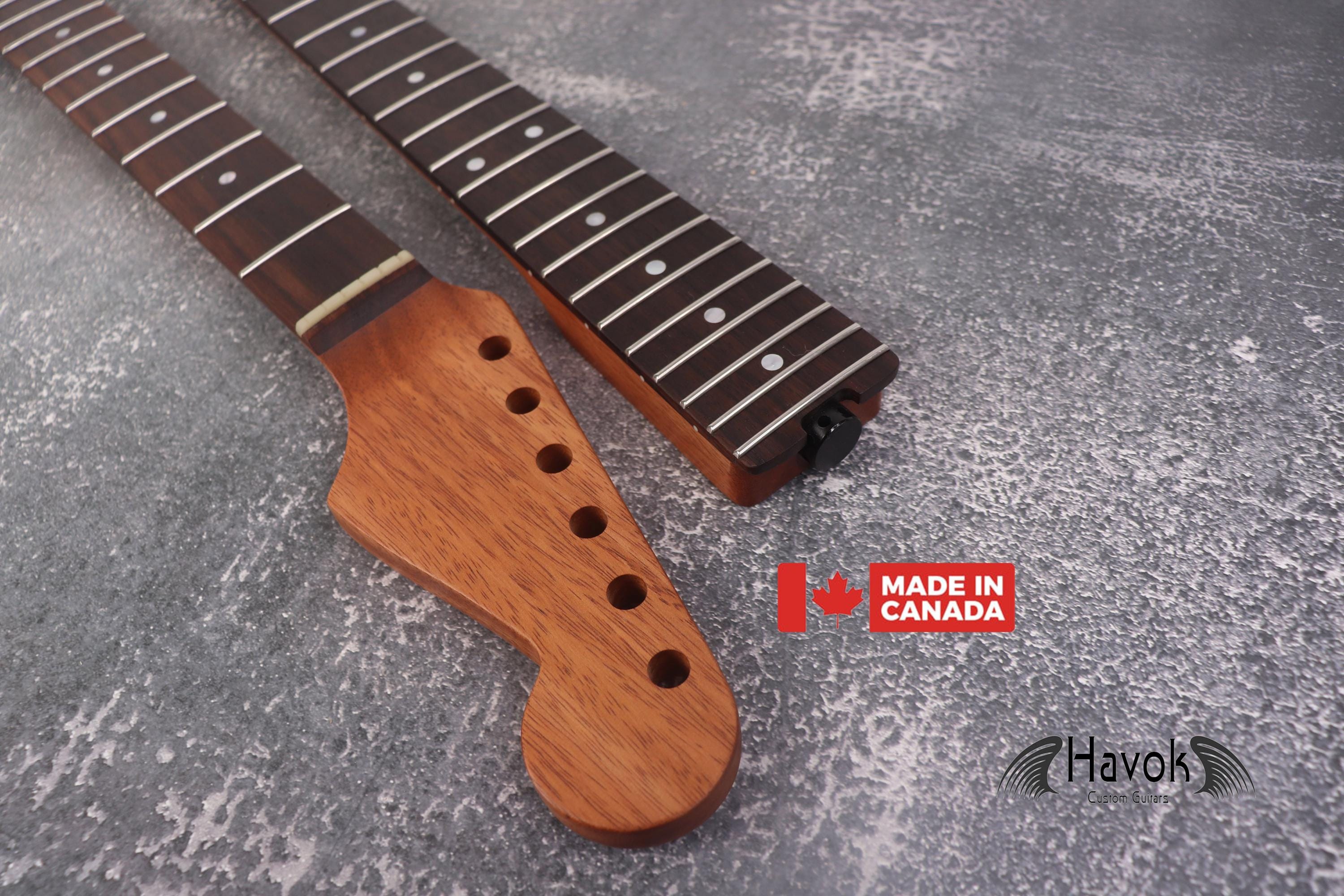 Mahogany Spoke Wheel Carbon Fiber Rods Neck Stainless Steel Jescar Frets Brand New Guitar Neck