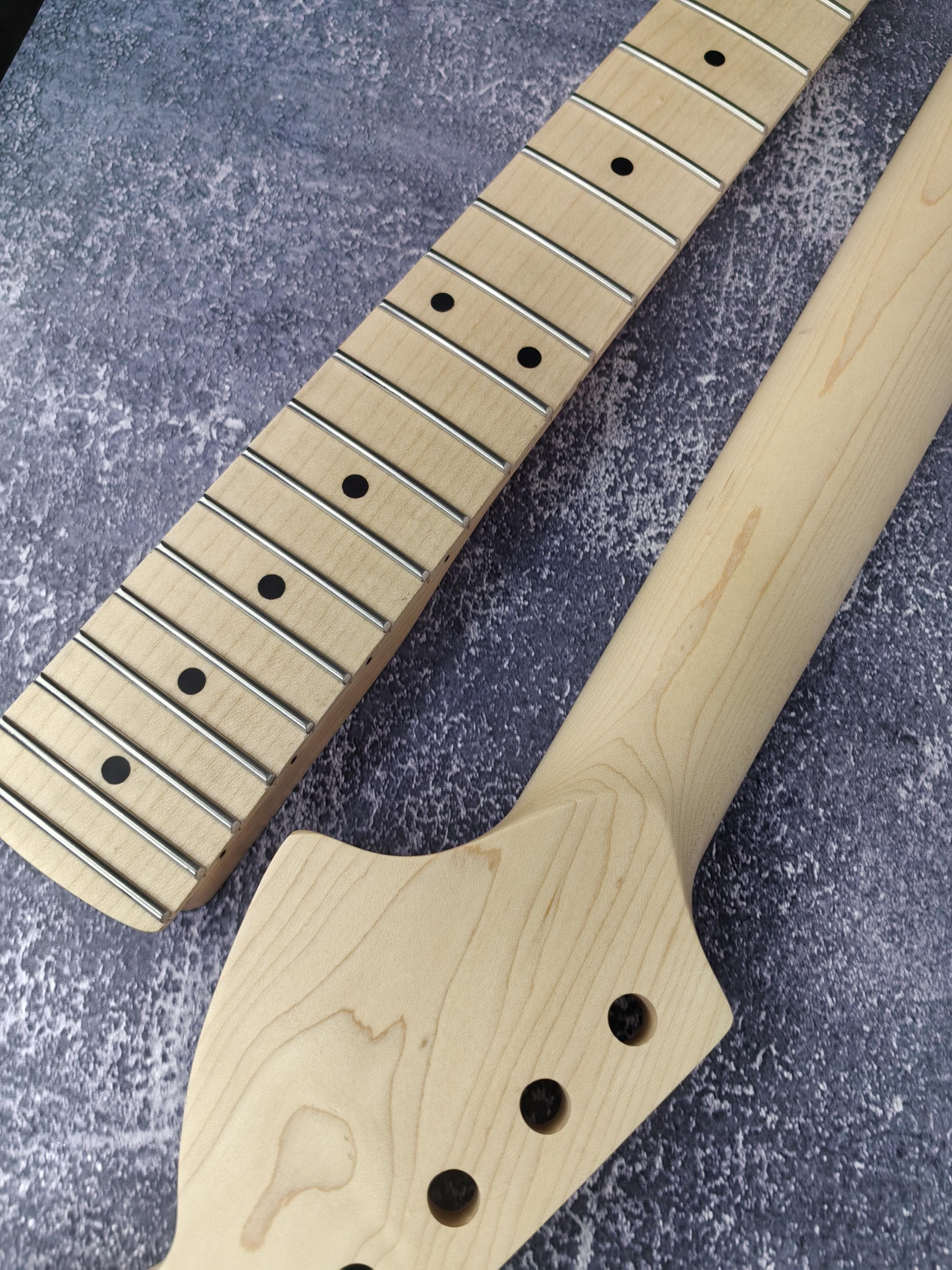 S Type Reverse Big Headstock Satin Neck, 22 Stainless Steel Jescar Frets, S Style ST Neck, Vintage Guitar Part Neck Replacement Part Gadget