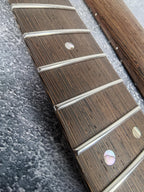 Wenge ST Guitar Neck, 22 Frets, Nickel Silver, Electric Guitar Build