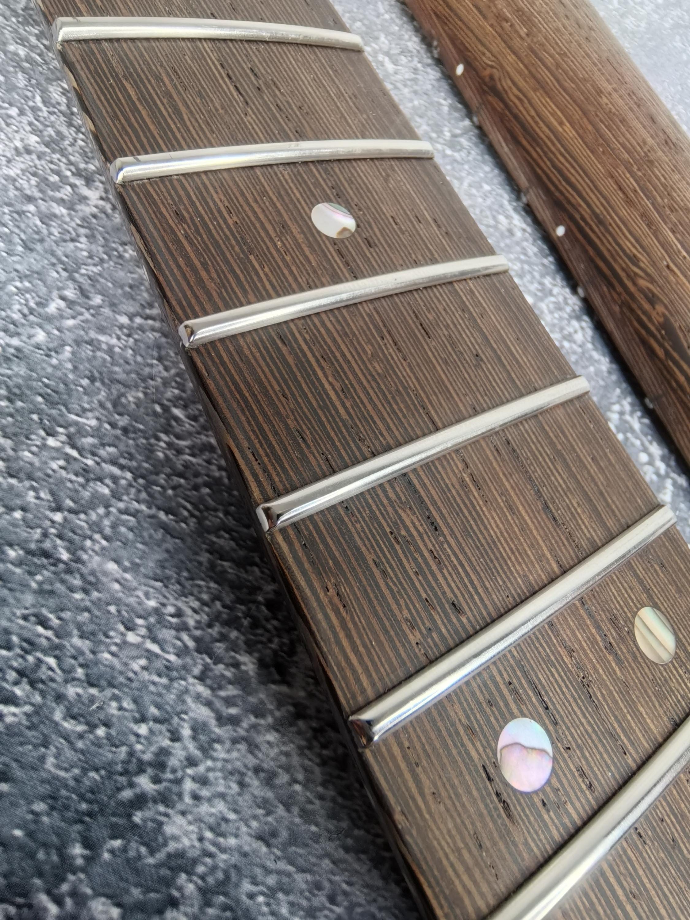 Wenge ST Guitar Neck, 22 Frets, Nickel Silver, Electric Guitar Build