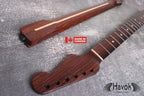 Handmade Rosewood Spoke Wheel Guitar Neck, Stainless Steel Frets