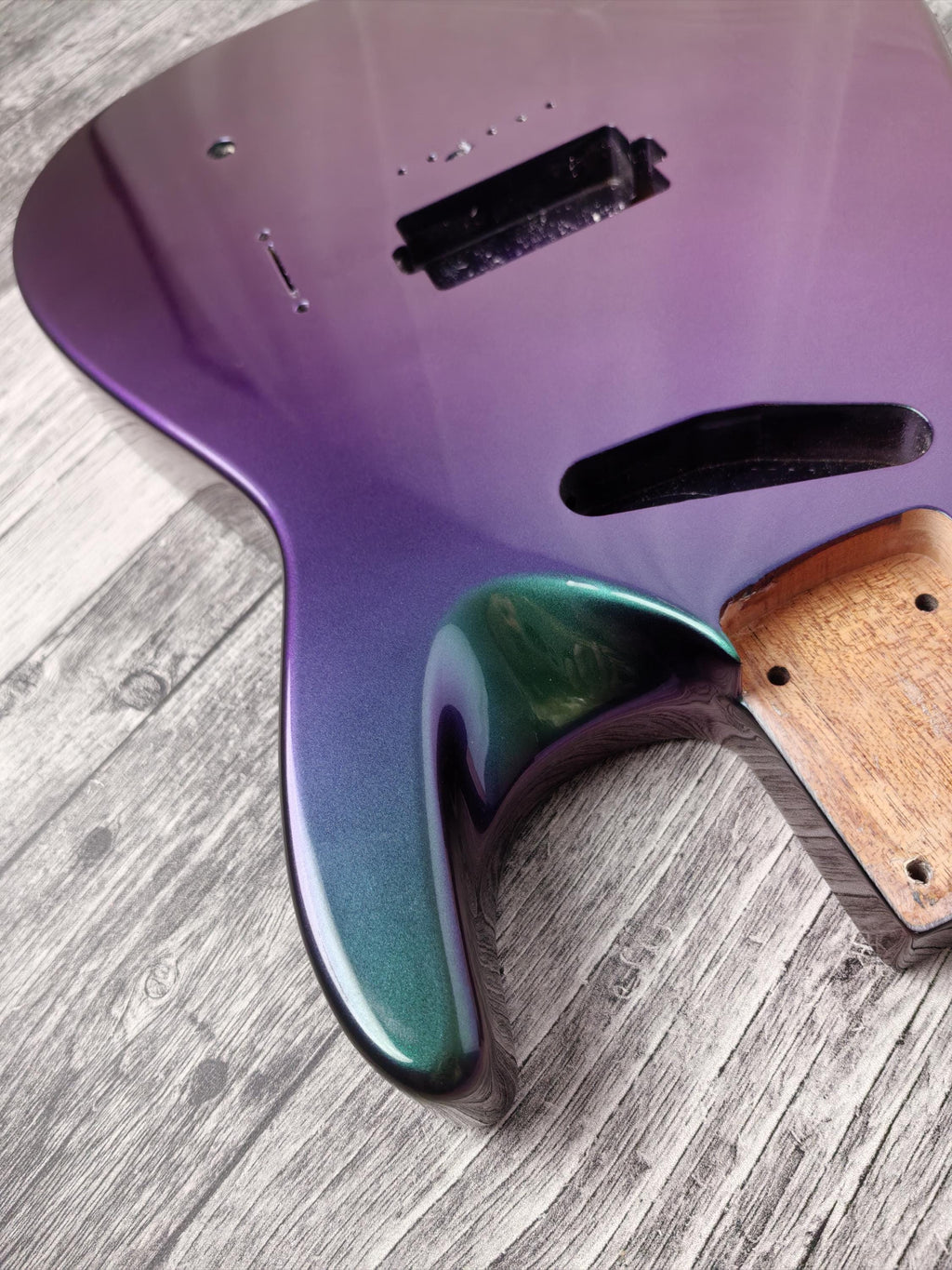 Havok Hard Tail Chameleon 2pc Mahogany Guitar S type, HS config Custom Guitar Body. 80' style