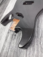 Havok Hard Tail Metallic Black 2pc Mahogany Guitar S type, HS config Custom Guitar Body. 80' style