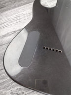 Havok Hard Tail Metallic Black 2pc Mahogany Guitar S type, HS config Custom Guitar Body. 80' style