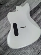 Havok Hard Tail Jazzmaster Metallic White 2pc Mahogany Guitar S type, HS config Custom Guitar Body. 80' style