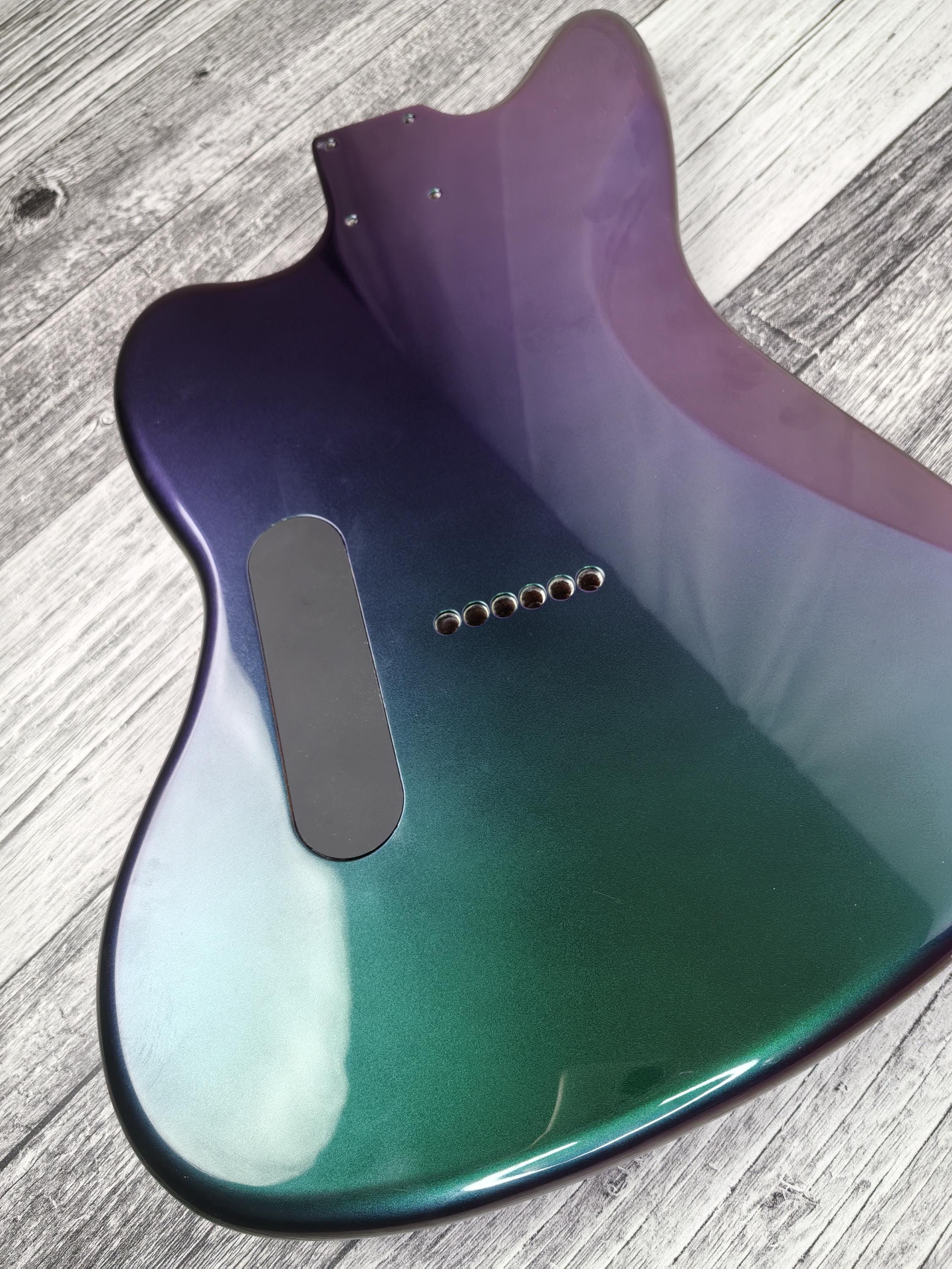 Havok Hard Tail Chameleon 2pc  Jazzmaster Mahogany Guitar S type, HS config Custom Guitar Body. 80' style