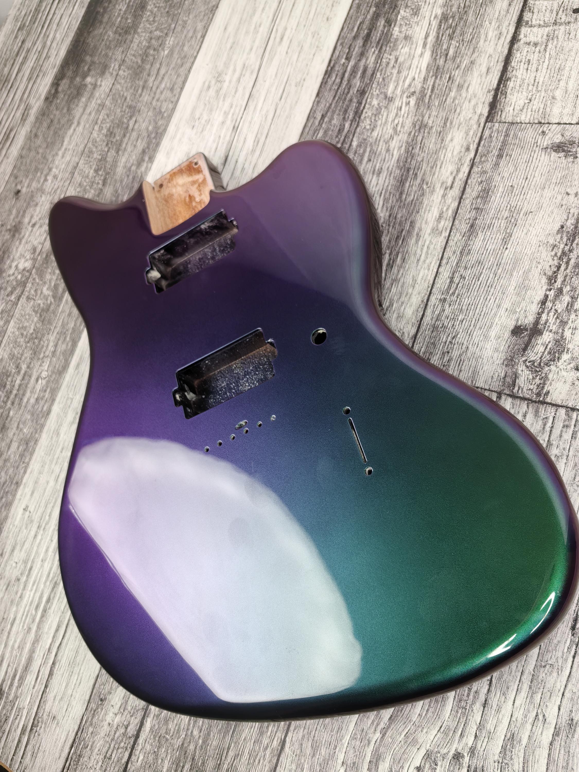 Havok Hard Tail Chameleon 2pc  Jazzmaster Mahogany Guitar S type, HS config Custom Guitar Body. 80' style