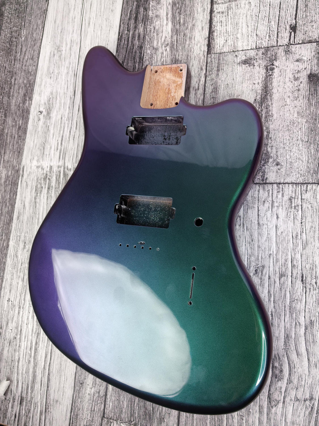 Havok Hard Tail Chameleon 2pc  Jazzmaster Mahogany Guitar S type, HS config Custom Guitar Body. 80' style