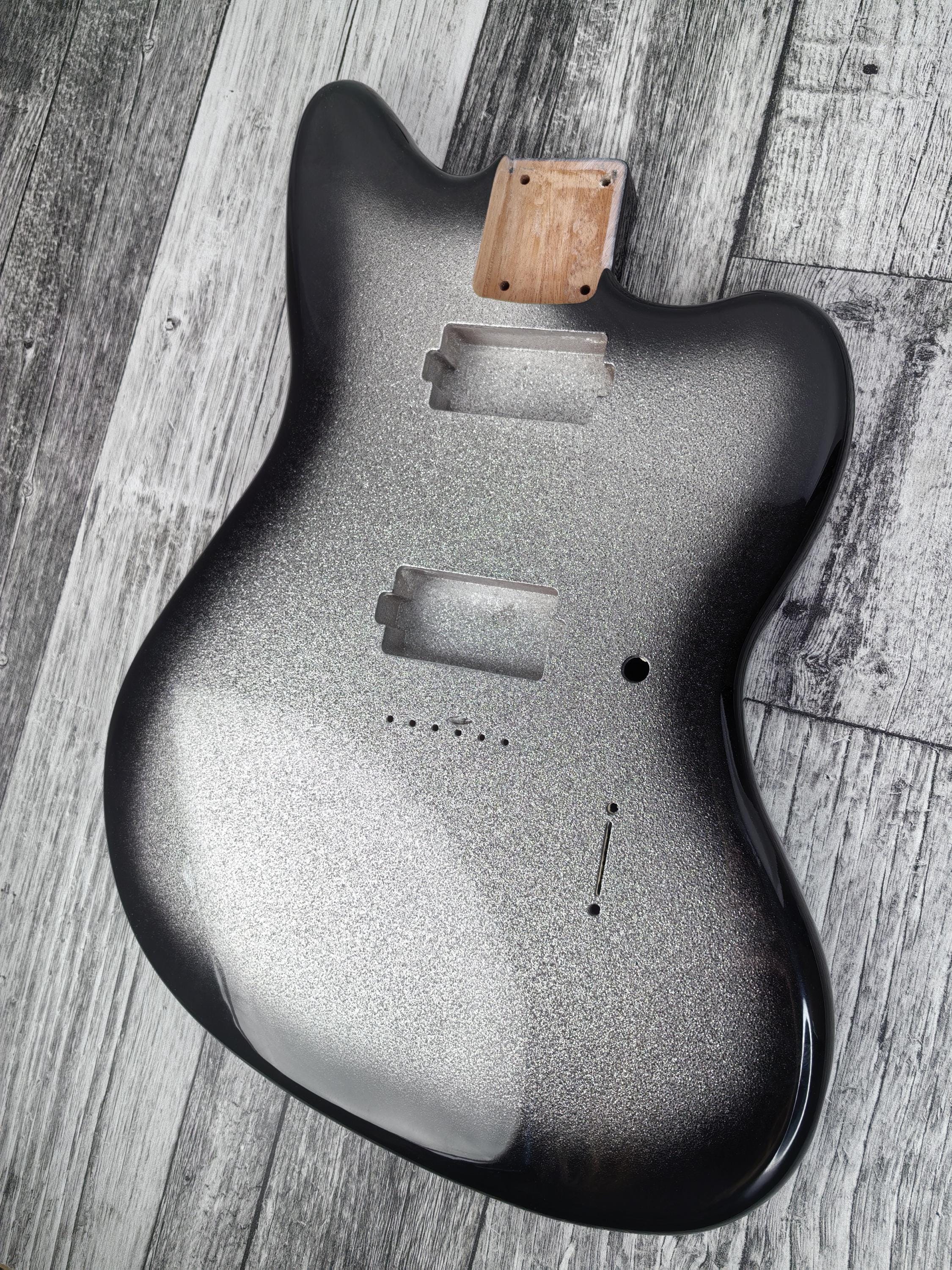 Havok Hard Tail Diamond Burst Jazzmaster 2pc Mahogany Guitar S type, HS config Custom Guitar Body. 80' style