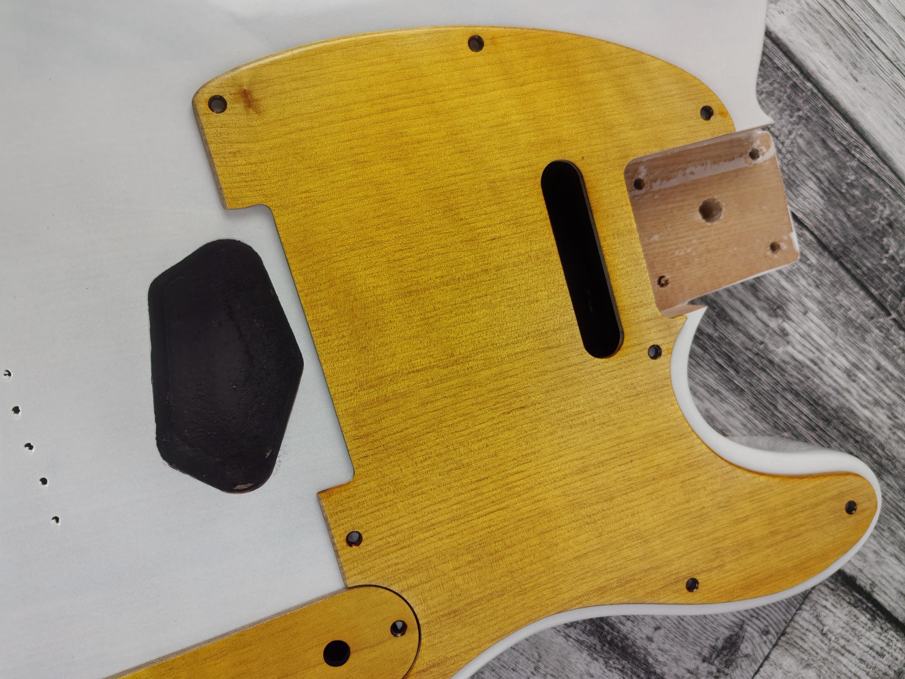 Wooden Guitar guard Stained Maple wood T Style  Guitar Pickguard Scratch Plate Fits for T type guitar