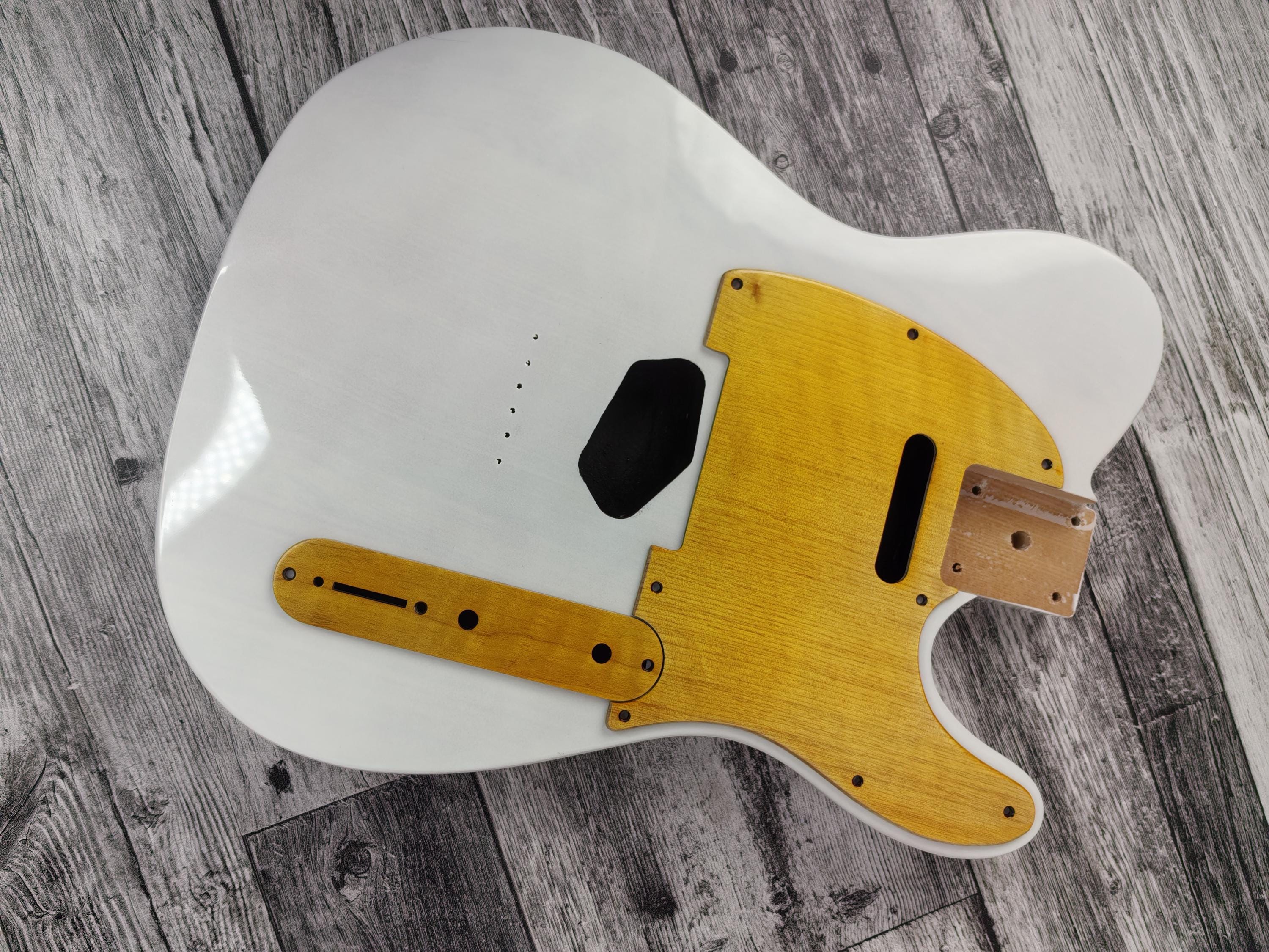 Wooden Guitar guard Stained Maple wood T Style  Guitar Pickguard Scratch Plate Fits for T type guitar