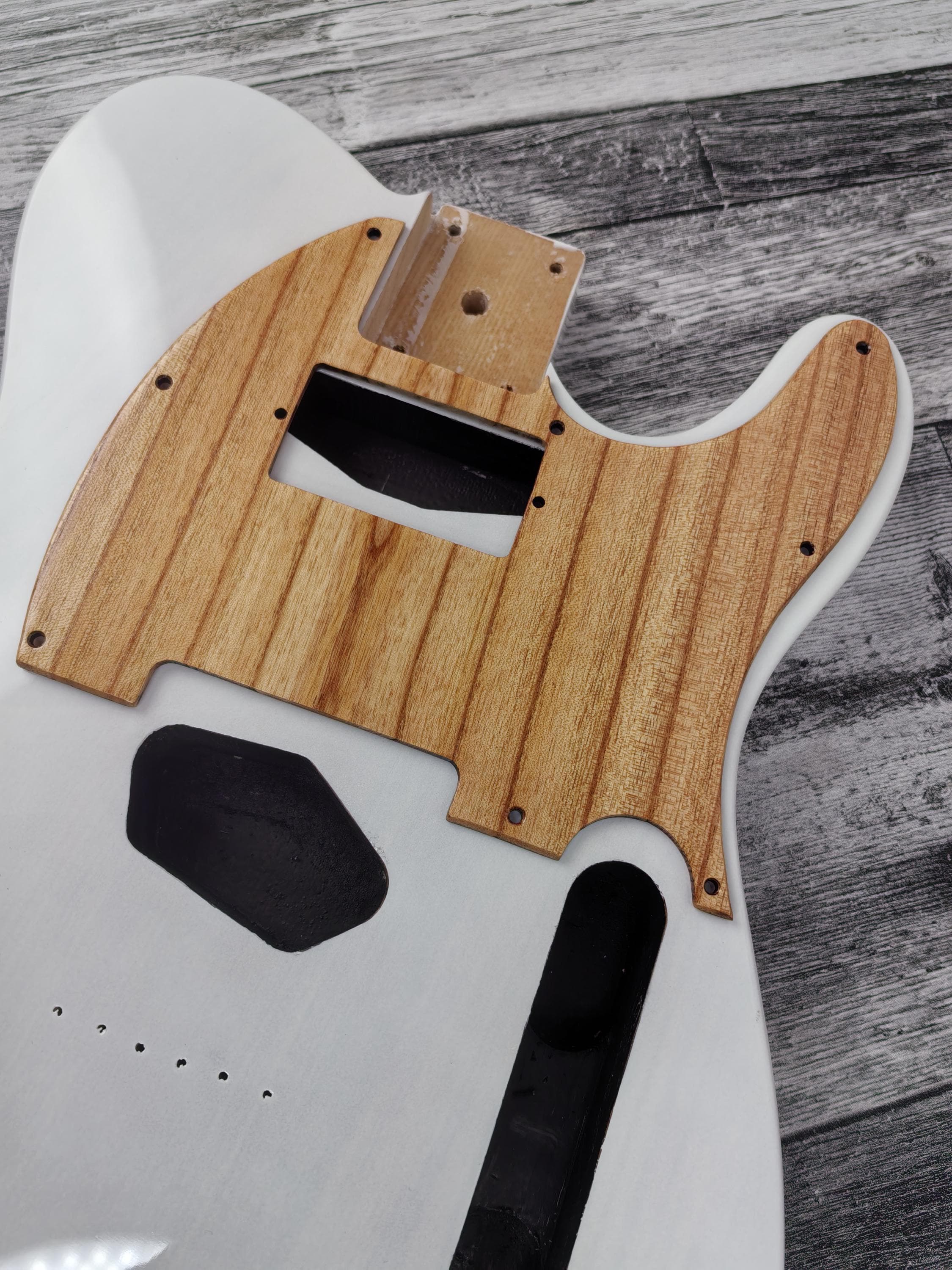 Wooden Guitar Guard Ashwood T Style  Guitar Pickguard Scratch Plate Fits for T type guitar